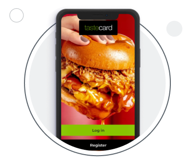 Download the app and log in or register