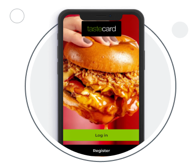 Download the app and log in or register